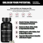 HABUMAMA Black Maca Booster for Men - Maca Supplements for Health, Energy & Endurance, Muscle Mass - Image 5