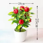 Simulated Green Plants Simulated Plants Decorative Bonsai Fruit and Potted Plants Strawberry Orange Simulation Tree - Image 7