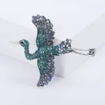 Rhinestone Phoenix Brooches for Women Unisex Enamel Bird Animal Pins Event Party Backpack Decoration Clothes Accessories - Image 4