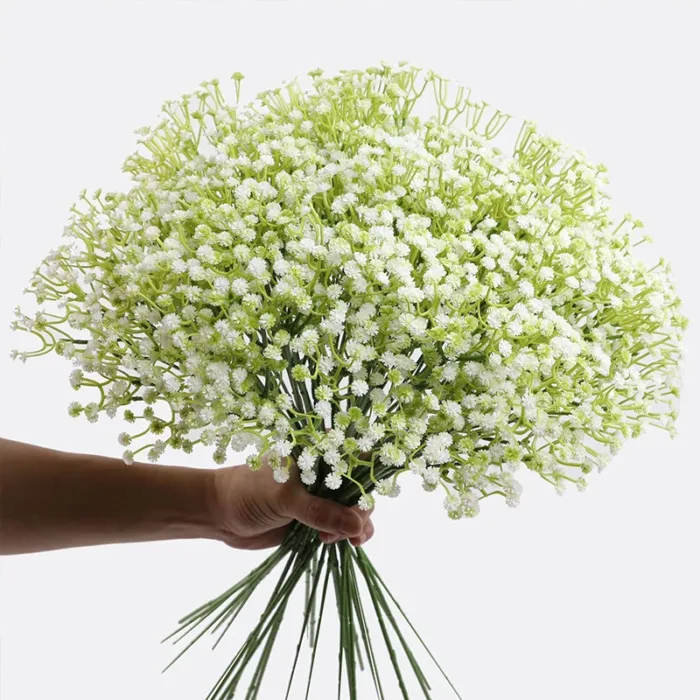 10Pcs 30Heads 29cm BabysBreath Artificial Flowers Plastic Gypsophila DIY Floral Bouquets Arrangement for Wedding Home Decoration - Image 1