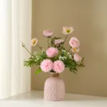 1pc Nordic water ripple plastic vase with simple and creative living room decoration DIY flower arrangement ornaments - Image 3