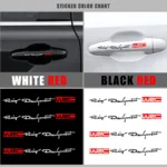 4pcs Car Door Handle Stickers Accessories Car Sticker Exterior Accessories WRC car sticker funny door handle handle - Image 3