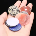 Amazonite Rose Quartz Jade Lapis lazuli Stone30MM Round Disc Pendant Charm For Jewelry MakingDIY Necklace Accessories Gift Party - Image 3