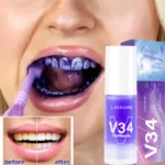 V34 Teeth Whitening Toothpaste 5D Tooth Whitener Strips Oral Hygiene Cleaning Dental Bleaching Tools Fresh Breath Dentistry Care - Image 3