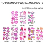 Luminous Temporary Tattoos Stickers Fluorescent Neon In Dark Illuminate Tattoo Elephant/Love Heart Shoulder Tattoo Party Sticker - Image 7