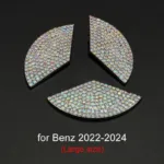 Luxury Bling Car Steering Wheel Diamond Emblem Decal Decoration Cover DIY Sticker Car Accessories for Mercedes Benz - Image 11