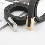 Luxury Brand Leather Women Waist Belt DesignerWomen Dress Party Cowhide Knot Belt Gold Alloy Buckle Waistband Jeans Female Gift - Image 4