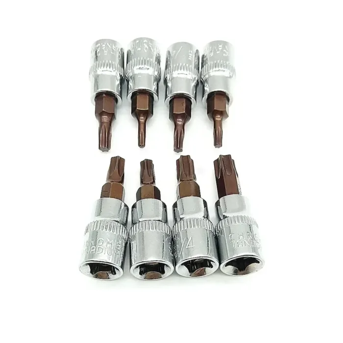 1pc Torx Screwdriver Bit 1/4 Inch Drive Socket Ratchet Socket Wrench Adapter Hand Tools T8 T10 T15 T20 T25 T27 T30 T40 - Image 2