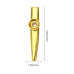 Metal Kazoo Lightweight Portable for Beginner Flute Instrument Music Lover Woodwind Instrument Simple Design Lightweight Whistle - Image 6