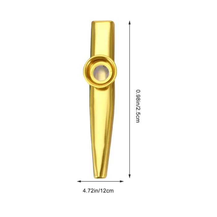Metal Kazoo Lightweight Portable for Beginner Flute Instrument Music Lover Woodwind Instrument Simple Design Lightweight Whistle - Image 6