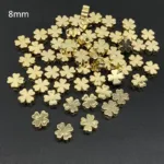 50Pcs/lot about 8mm Star Love Heart Gold Color Loose Spacer CCB Acrylic Beads DIY Jewelry Making Findings Charm - Image 3