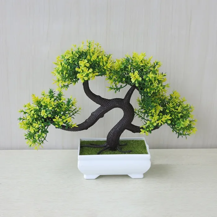 Simulated Potted Dragon Whisker Tree Bonsai Green Plant For Office Desktop Decoration Flowers Potted Home Creative Decoration - Image 3