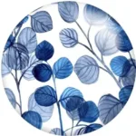 Blue And White Porcelain Flowers Round Photo Resin Glass Cabochon Demo Flat Back Making Findings S1491 - Image 10