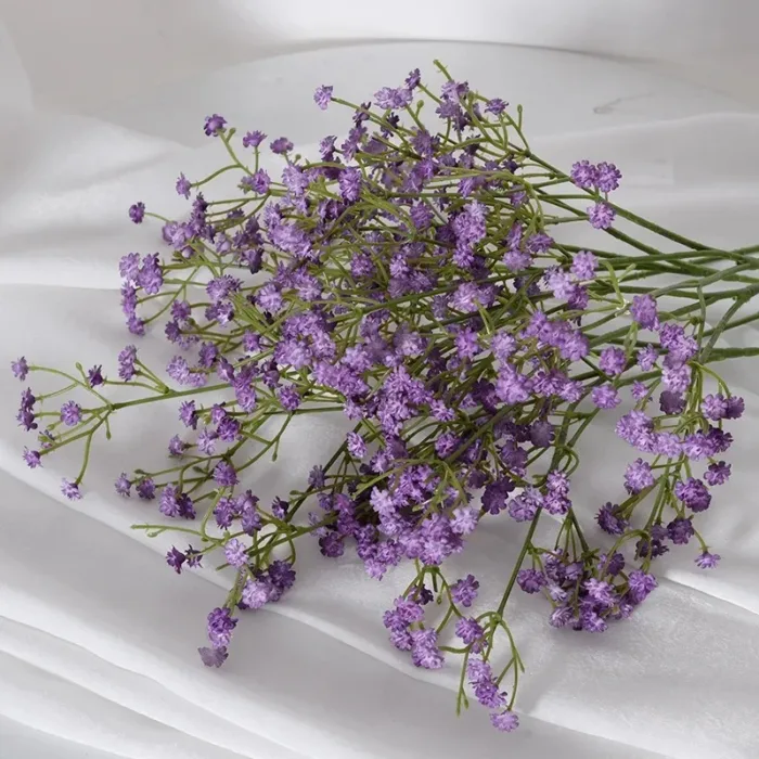 108Heads 63cm Babies Breath Artificial Flowers Plastic Gypsophila DIY Floral Bouquets For Handmade Wedding Party Home Decoration - Image 8