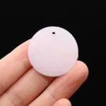 Amazonite Rose Quartz Jade Lapis lazuli Stone30MM Round Disc Pendant Charm For Jewelry MakingDIY Necklace Accessories Gift Party - Image 10