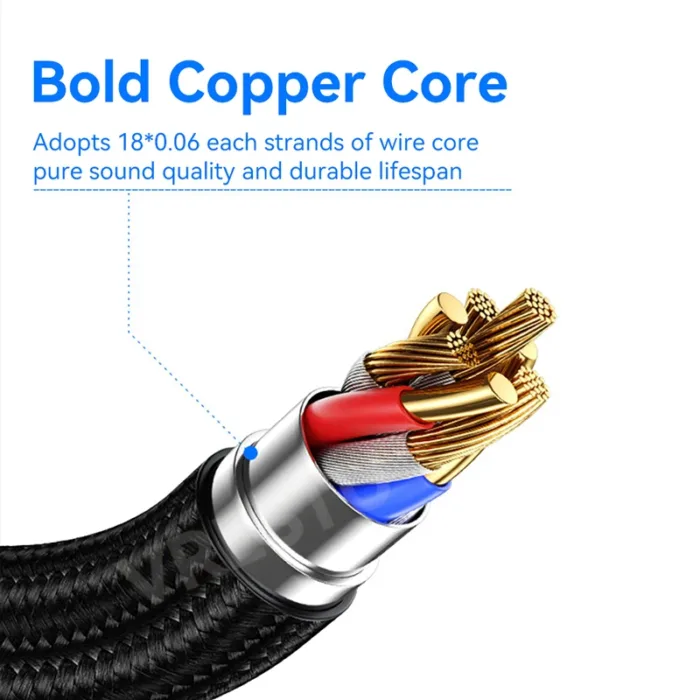 1 in 2 Out 3.5mm to 2Female Left Right Channel Cable Stereo AUX Convertor for Sound Card Speaker Combine L/R Splitter Audio Line - Image 5