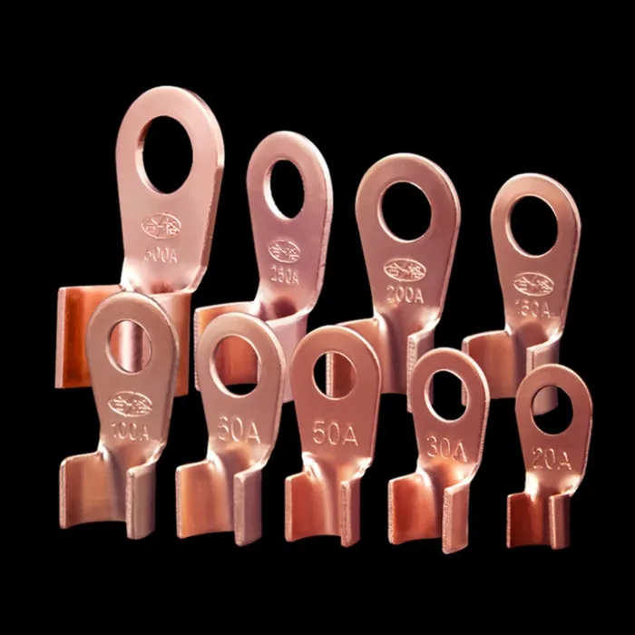 10/50PCS Copper OT Terminal Non-Insulated Wire Connector Bare Electrical Cable Terminals Lug Battery Ring Crimp Terminal 10-400A - Image 1