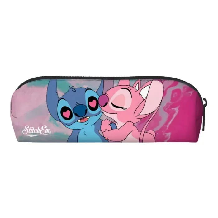 Disney Anime Stitch Pencil Case Kawaii laser Pen Bag Cartoon Students Storage Bag Stationery School Supplies Christmars Gift - Image 9