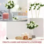 50 Pcs Artificial Rose Flower Silk Roses Bouquet Real Looking Fake Roses for Home Wedding Centerpieces Party Decorations - Image 3