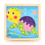 Baby Wooden Montessori Puzzle Child Game Wooden Puzzle 3D Cartoon Animal Puzzle Babies Toys Puzzles For Kids 1 2 3 Year Old - Image 14