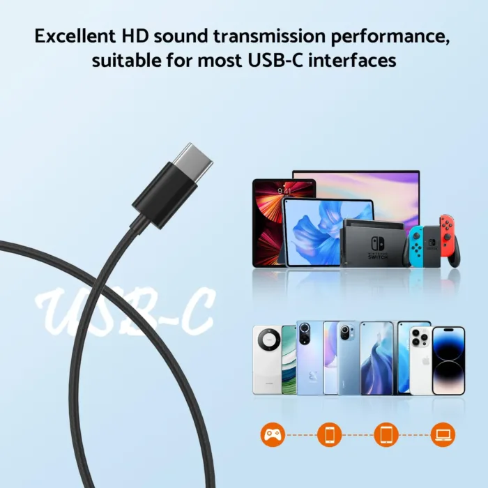 For Samsung Headphones HiFi Surround Sound In-ear USB Type C 3.5mm With wire control Wired Earplugs For Galaxy S24 S23 S22 Ultra - Image 5