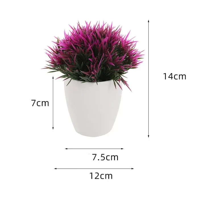 New Fake Flowers for Home Garden Decoration Artificial Plants Potted Green Bonsai Small Tree Grass Plants Pot Ornament Wedding - Image 6