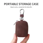 Travel Protection Earphone Storage Case Headphone Accessories Portable Full Protective Earbud Cover PU Leather Mini Headset Case - Image 6