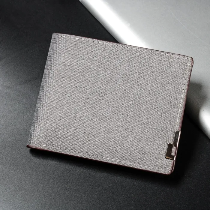 Denim Wallets Purses Men Women Inserts Business Foldable Cowhide Wallet Picture Coin Purse Slim Money Credit ID Cards Holder Bag - Image 7