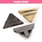 1pcs Metal Fashion Switch Lock Triangle Press Lock Clasp Leather Craft Women Bag Handbag Shoulder Bag Purse DIY Hardware - Image 5