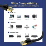High Speed Cat 8 Ethernet Cable 40Gbps 2000MHz SFTP RJ45 Network Internet Lan Patch Cord for Laptops PS5 Router Cat8 Cable - Image 6