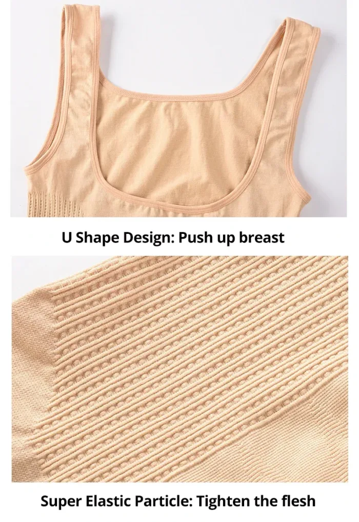Women Slimming Vest Shaper Slimming Tummy Control Tank Top Vest Bodysuits Shapewear Tummy Waist Corset Girdle Body Shaper - Image 5