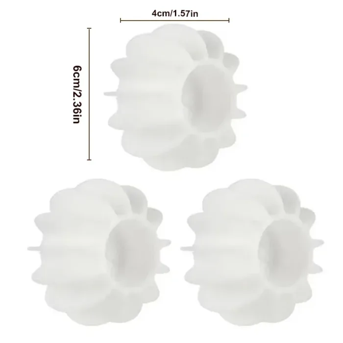 3pcs Silicone Magic Laundry Ball Reusable Clothes Hair Cleaning Tool Pet Hair Remover Washing Machine Cat Hair Catcher Laundry - Image 8