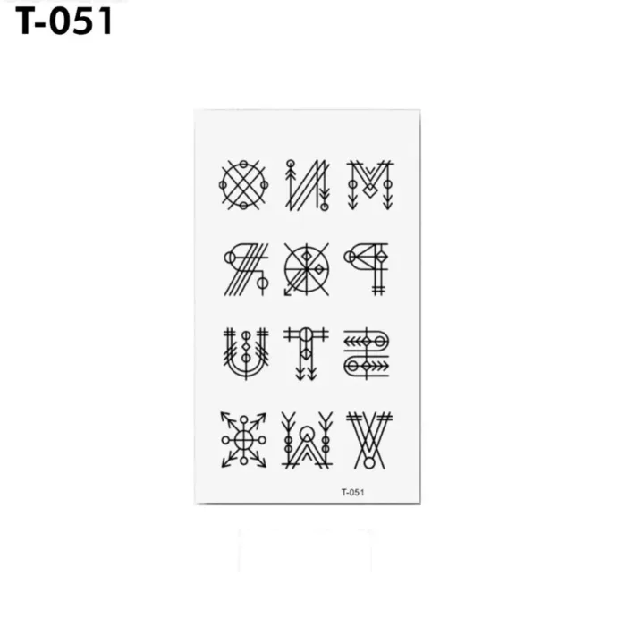 Waterproof 1 Sheet Art Body Art Temporary Tattoo Sticker Flower Animal Bowknot Body Art - Image 5