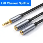 1 in 2 Out 3.5mm to 2Female Left Right Channel Cable Stereo AUX Convertor for Sound Card Speaker Combine L/R Splitter Audio Line - Image 7