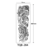 Body Art Full Fake Tatoo Tiger Wolf Flowers Rose Large Arm Tattoo Sticker Full Sleeve Waterproof Semi Permanent Tattoo Women Man - Image 29