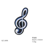 Musical Patch Instrument Notes Guitar Tape Ukulele Patches Embroidery Cloth Sticker DIY Badge Clothes Backpack Decoration - Image 14