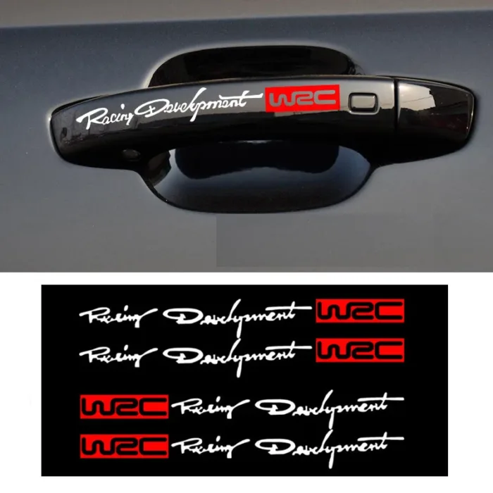 4pcs Car Door Handle Stickers Accessories Car Sticker Exterior Accessories WRC car sticker funny door handle handle - Image 7