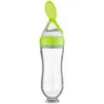 Squeezing Feeding Bottle Silicone Newborn Baby Training Rice Cereal Food Spoon Supplement Feeder Safe Useful Tableware For Kids - Image 8