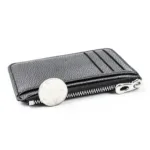 Mini Zipper Card Bag Slim ID Bank Purse Wallet Credit Organizer Portable Small Slim Ultra-thin Short Purse for Men Black - Image 3