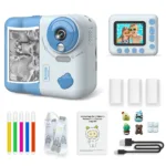 9IMOD Kids Camera Instant Print Camera 2.4 inch 1080P Children Digital Photo Video Camcorder Toys with 10X Digital Zoom TF Card - Image 3