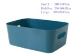 Desk Organizers Household Sundries Plastic Storage Box Office Desktop Student Dormitory Finish Cosmetics Kitchen Storage Basket - Image 7