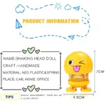 Creative Funny Shake Head Doll Small Ornaments Beautiful Indoor Doll Car Toys Car Decoration Accessories kawaii Car Accessories - Image 5