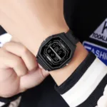 SKMEI Fashion Digital Sport Electronic Watches For Men Women 5Bar Waterproof Stopwatch Countdown Wristwatches Clock Reloj Hombre - Image 3