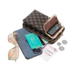 Fashion Women's Shoulder Bag PU Leather Crossbody Bags Zipper Card Holder Wallets Cell Phone Handbag for Women Ladies Gifts - Image 2