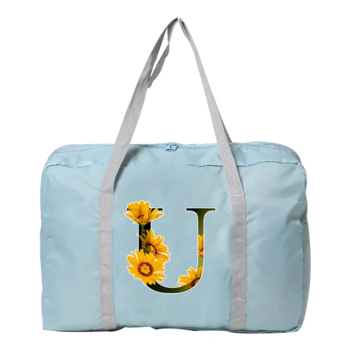 Travel Bag Unisex Large Capacity Bag Luggage WaterProof Travel Accessories Flower Color Clothes Storage Nylon Foldable Handbags - Image 8