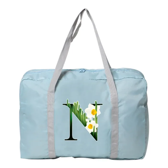 Travel Bag Unisex Large Capacity Bag Luggage WaterProof Travel Accessories Flower Color Clothes Storage Nylon Foldable Handbags - Image 25