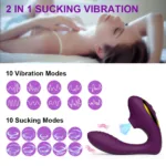 10 Speeds Vagina Sucking Vibrator Vibrating Sucker Oral Sex Suction Clitoris Stimulator Erotic Sex Toy for Women Sexual Wellness - Image 2