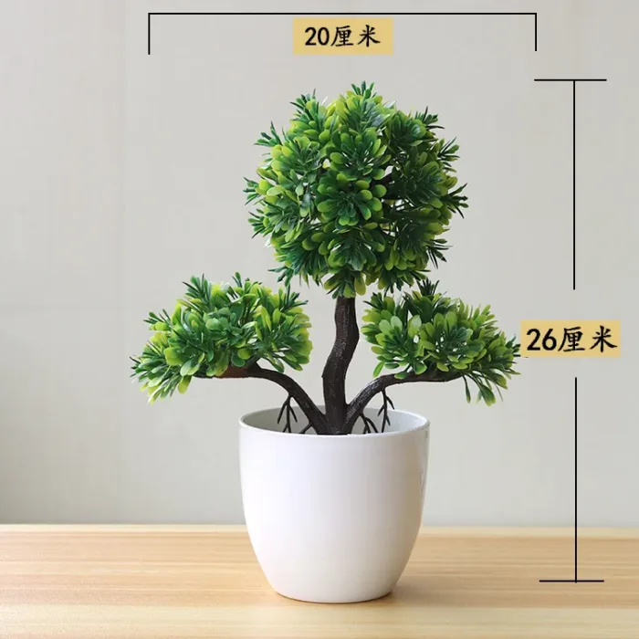 1pc Artificial Plants Bonsai Small Tree Simulation Plants Fake Flowers Table Potted Ornaments Home Decoration Hotel Garden Decor - Image 9