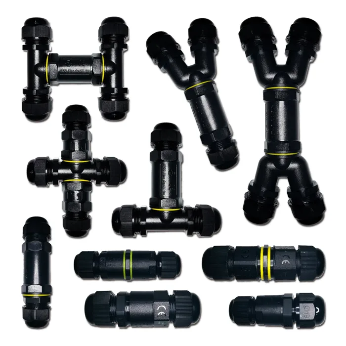 IP68 waterproof cable connector M682 2 in 2 out 2Pin 3Pin 4Pin 5Pin Electrical Terminal Adapter Wire Connector LED Light - Image 1