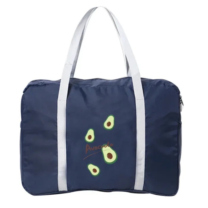 Boston Bags Travel Luggage Bag Foldable Travel Bags Nylon Pack WaterProof Storage Clothes Pack Organizer Avocado Printing Series - Image 22